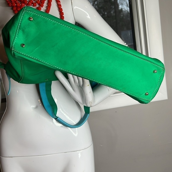 Kate Spade New York Web Quinn Leroy Street Humminbird Tote Bag in Green - Picture 9 of 10